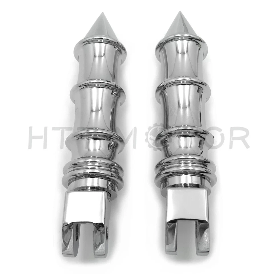 Spike estriba de bambú para Yamaha V-Star 1100 650 Custom Stryker V-Max Virago Foto 2 de 4