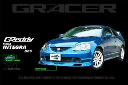 GReddy Urethane Front Lip Spoiler Fits 02-04 Acura RSX - Imagem 2 de 4