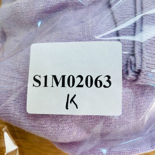 LANEROSSI Purple Crew Neck Wool Cashmere Cardigan Size 3 - L - Picture 6 of 6