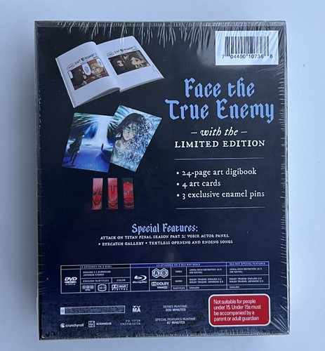 Attack on Titan: Final Season - Part 2 (Blu-ray / DVD) (Limited Edition) NEW - Picture 2 of 4