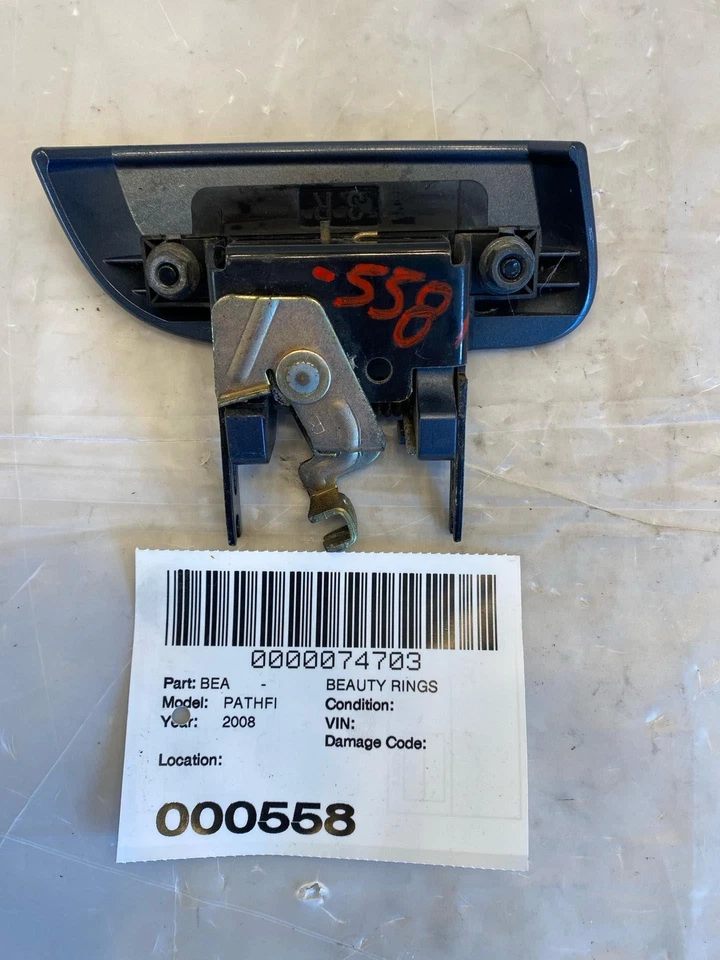 2007 - 2012 NISSAN PATHFINDER Rear Outside Door Handle Painted Passenger Side - Image 2 of 4