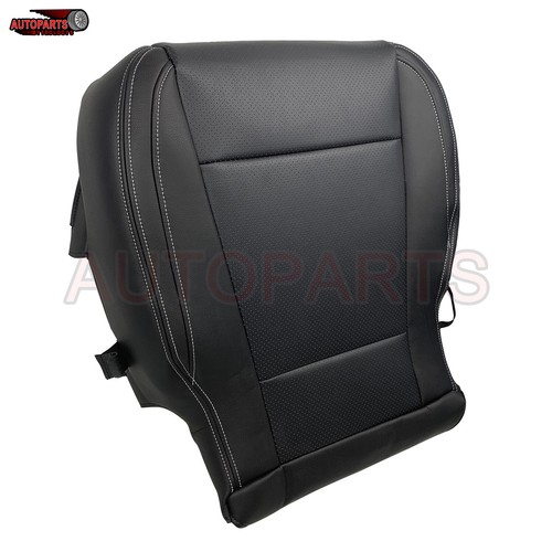 For 15-17 F-150 Cab 2WD 4X4 Leather Driver Passenger Bottom Top Seat Cover Black - Picture 5 of 11