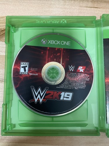 WWE 2K19 Microsoft Xbox Box One Juego con Manual CIB COMPLETO Lucha Libre ¡PROBADO! - Imagen 3 de 4