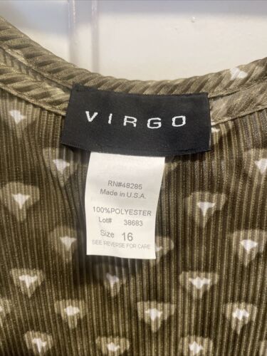 VIRGO Made In USA with Tags lounge dress size 16w New Old Stock - Picture 4 of 7