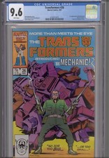 Transformers #26 CGC 9.6 1987 Marvel Comics Funeral for Optimus Prime
