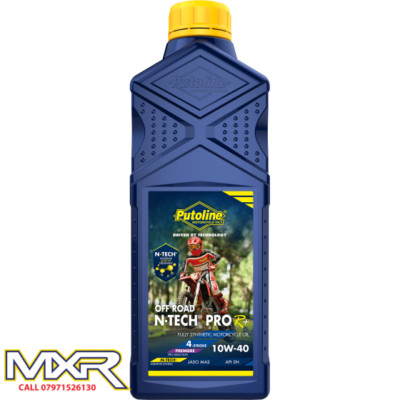 PUTOLINE 10w-40 N-Tech PRO R+ ENGINE OIL 1 LITRE BOTTLE MOTOCROSS MX ENDURO