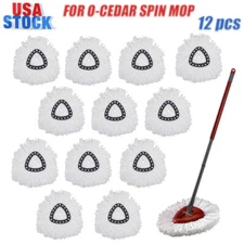 Replacement Microfiber Mop HEAD For O-Cedar Spin Mop Easy Clean Wring Refill