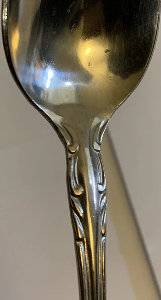 Cucharas de postre de acero inoxidable de calidad suprema Towle cubiertos - Juego de 5 - Mj32 Foto 4 de 4