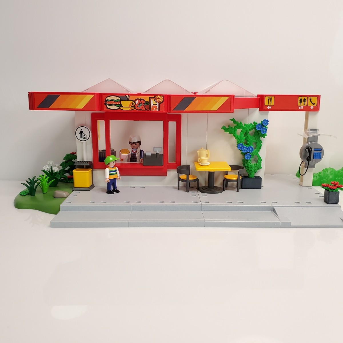PLAYMOBIL 店舗セット 3254 ② Playmobil Roadside Cafe Set 3254 - ToyWiz