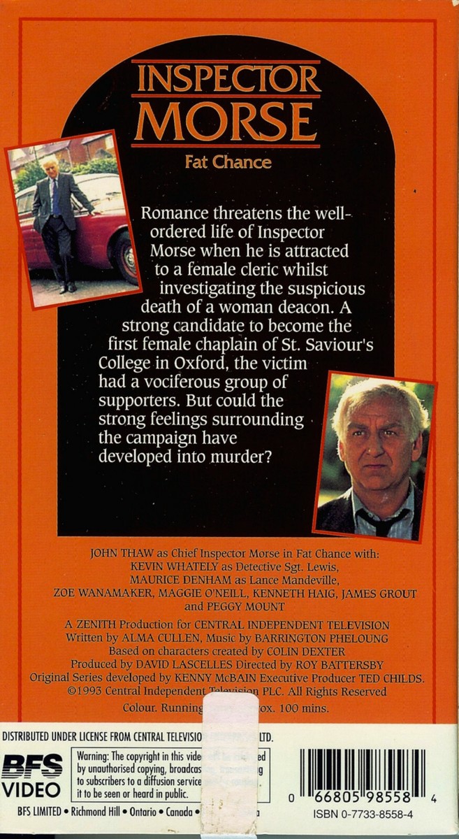 【2024年最新】海外限定の人気アイテム (VHS, Chance Fat - Morse Inspector 1993) eBay 66805985584| その他