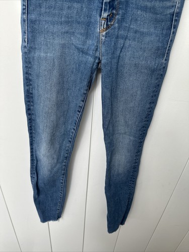 MOTHER Denim Cintura Alta Looker Tobillo Fray en “Big Sky” Lavado Talla 24 Ajustado - Imagen 6 de 18