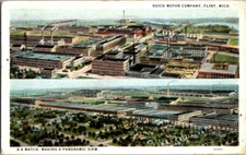 Vintage Multi-View Postcard Buick Motor Company Flint MI Michigan 1925      M249
