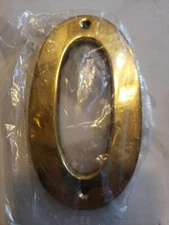 Solid Brass House 4.5" Inch High Address Numbers Polished Brass 0-9