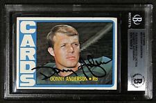 Donny Anderson Cardinals 1972 Topps #32 Signed Card Encapsulated Donny Anderson Cardinals 1972 Topps #32 Signed Card Encapsulated