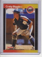 1989 DONRUSS CRAIG BIGGIO (ERROR NO DOT AFTER INC)(ROOKIE) BASEBALL CARD #561 EX