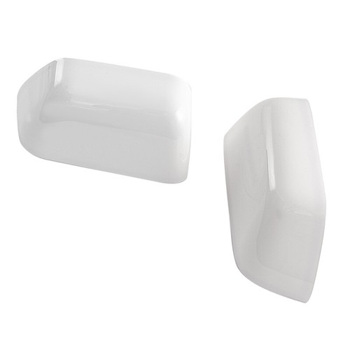 2X Tapas cubiertas de espejos retrovisores de remolque medio blanco superior Ford F250 F350 Super Duty 2017-2023 - Imagen 8 de 11