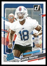 Justin Shorter 2023 Donruss #310 RC Buffalo Bills