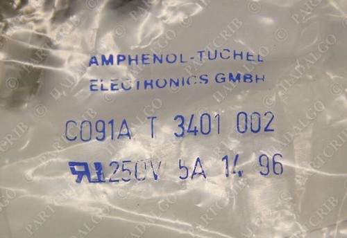 Amp, C091A T3401 002, 6 Pin 6p Female Plug Amphenol-Tuchel Electronics GMBH Circ - Picture 3 of 3