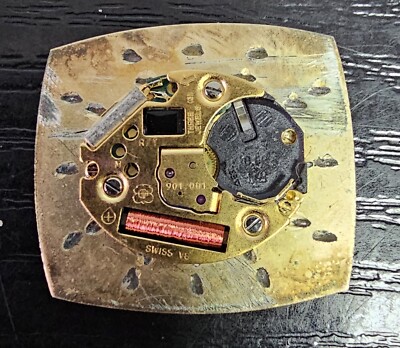 ETA 901.001 quartz movement watch not tested for parts / restore AS-IS Joel