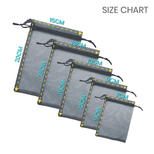 10-100 Pcs 5 Size Organza Bag Sheer Bags Jewellery Wedding Candy Packaging Gift - Picture 4 of 24