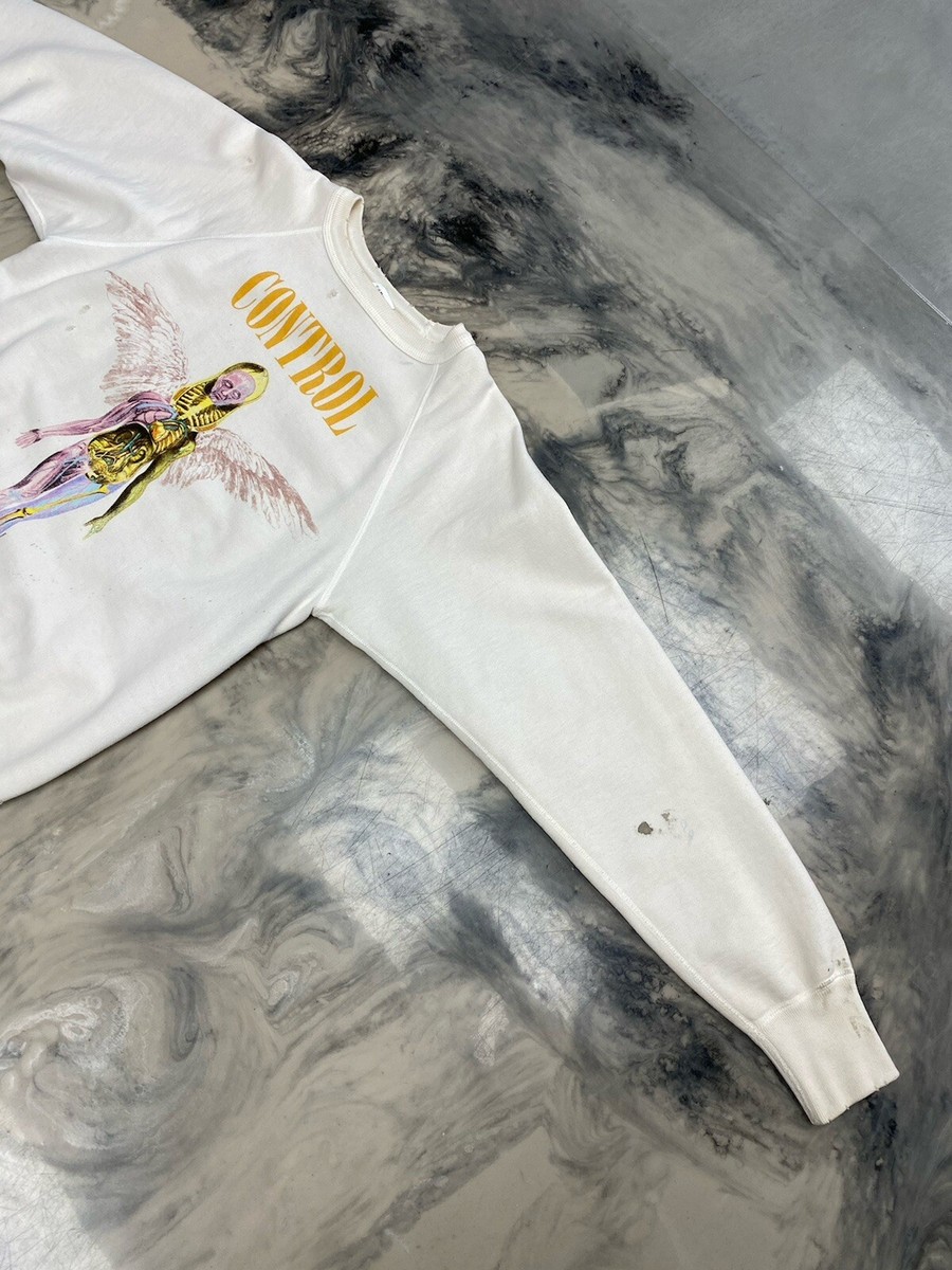 SAINT MICHAEL Burning NIRVANA スウェット Saint Michael No Future Crewneck White Small Authentic