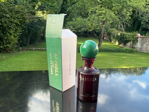 RARE JUST GIVE ME ROSES de LA PERLA PARFUMS MINIATURE - BOÎTE - Foto 7 di 14