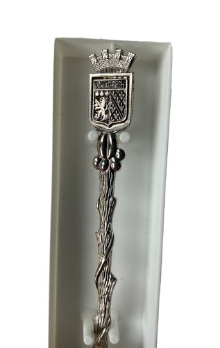 Collectible spoon / coat of arms Ville de Bourbon L'Archambault / silver metal - Picture 2 of 4