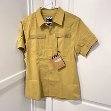 VIKTOS Shirt Womens Medium FIELDCRAFT Sofari Ops S/S Button Front Tactical