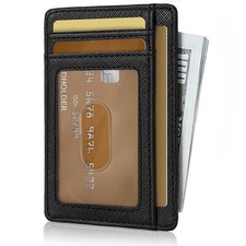 Cartera Delgada Para Hombres Tarjetero De Cr dito Billetera Con Bloqueo RFID
