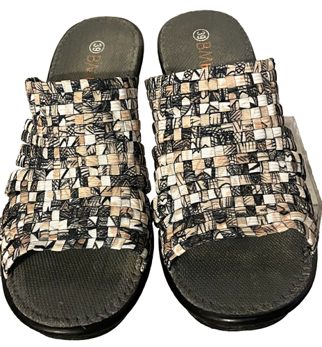 BERNIE MEV KENT PLATFORM 39 STRAPY SLIDES MULE WEDGE SANDAL WOMEN'S 8.5 SHOE - Picture 2 of 6