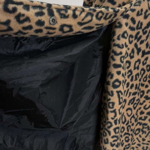 Weather Stoppers Totes Hooded Poncho Jacket Plus One Size Leopard Print Fleece - Picture 16 of 21
