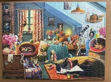 PAWS GONE WILD - Naughty Puppies Ceaco Puzzle 550 Pieces Steve Read COMPLETE