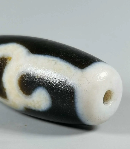 100% Tibetan Nepalese Himalayan Ancient Old Dzi Ruyi Talisman Beads玛瑙玉化高油如意天珠 - Picture 6 of 9