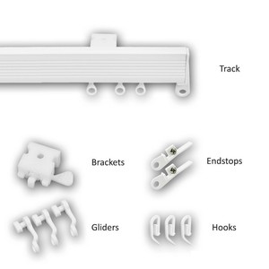 Windsor Curtain Rail Plastic Track Extra Fittings Available Ebay