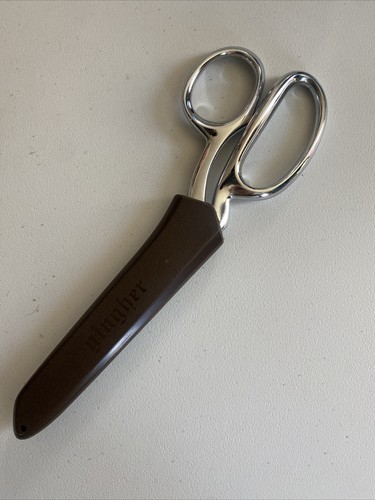 Gingher Dressmaker Scissors with Black Hard Plastic Sheath Germany With Case - Picture 2 of 3