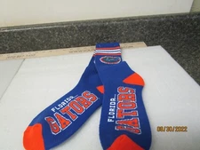 Qty (3) Florida Gator 4 Strip Deuce Logo Socks -  Size: Large 10-13 - New!
