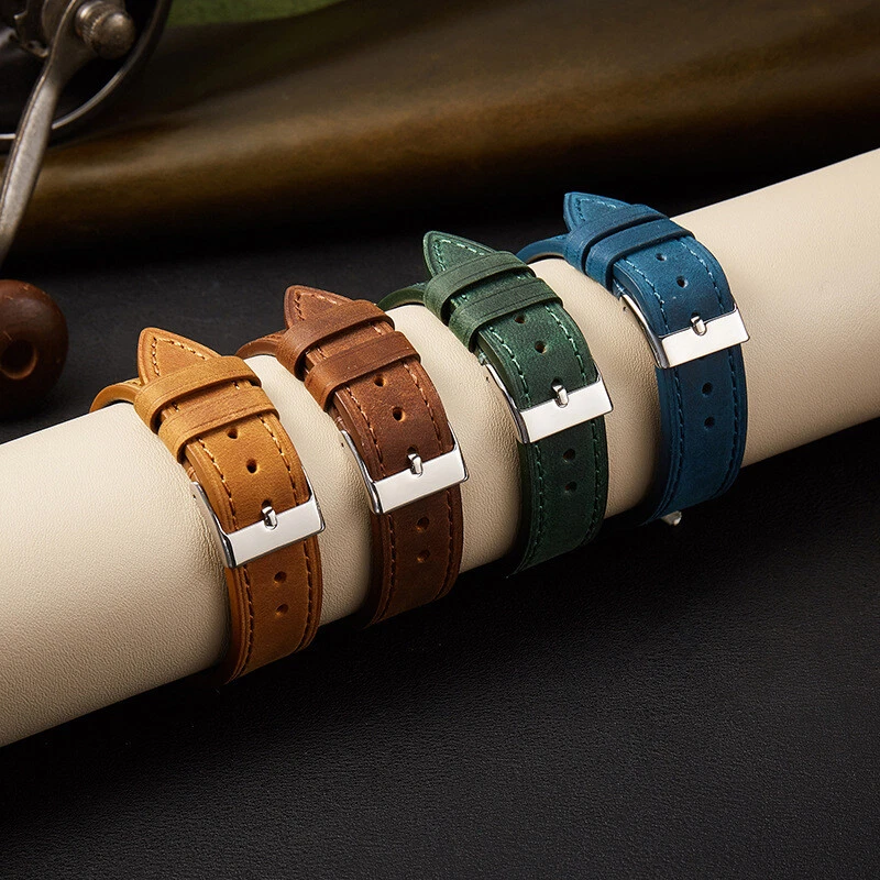 Faux leather online watch strap