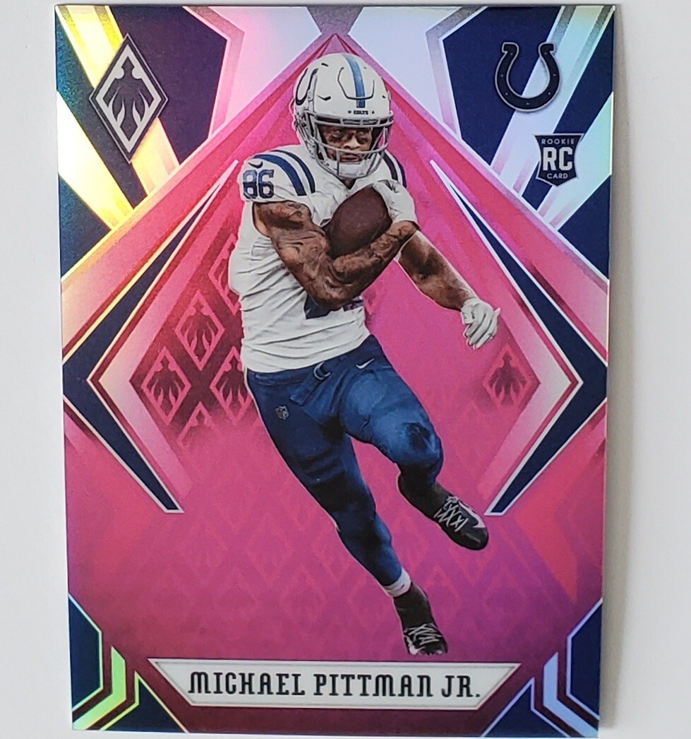 MICHAEL PITTMAN JR 2020 Panini Phoenix Football Rookie #122 Pink Parallel /199