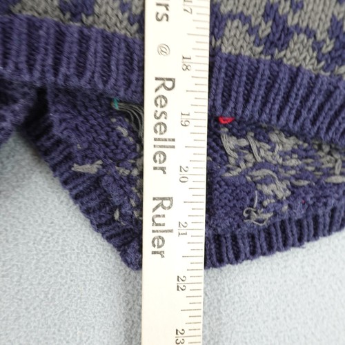 Vtg Northern Isles Portraits Sweater Vest Womens Large Petite Teacher Cardigan - Picture 8 of 10
