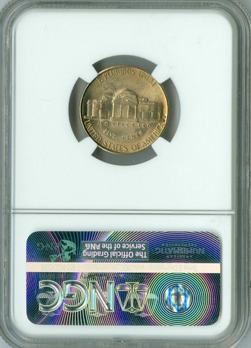1946 D JEFFERSON NICKEL NGC MS65 FS PQ BRILLIANT & MAC SPOTLESS * - Picture 4 of 4
