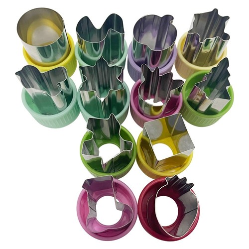 15Pcs/Set Mini Fruit/Vegetable Cookie Cutter Set DIY Cartoon Cutting Die Tools - Picture 7 of 16