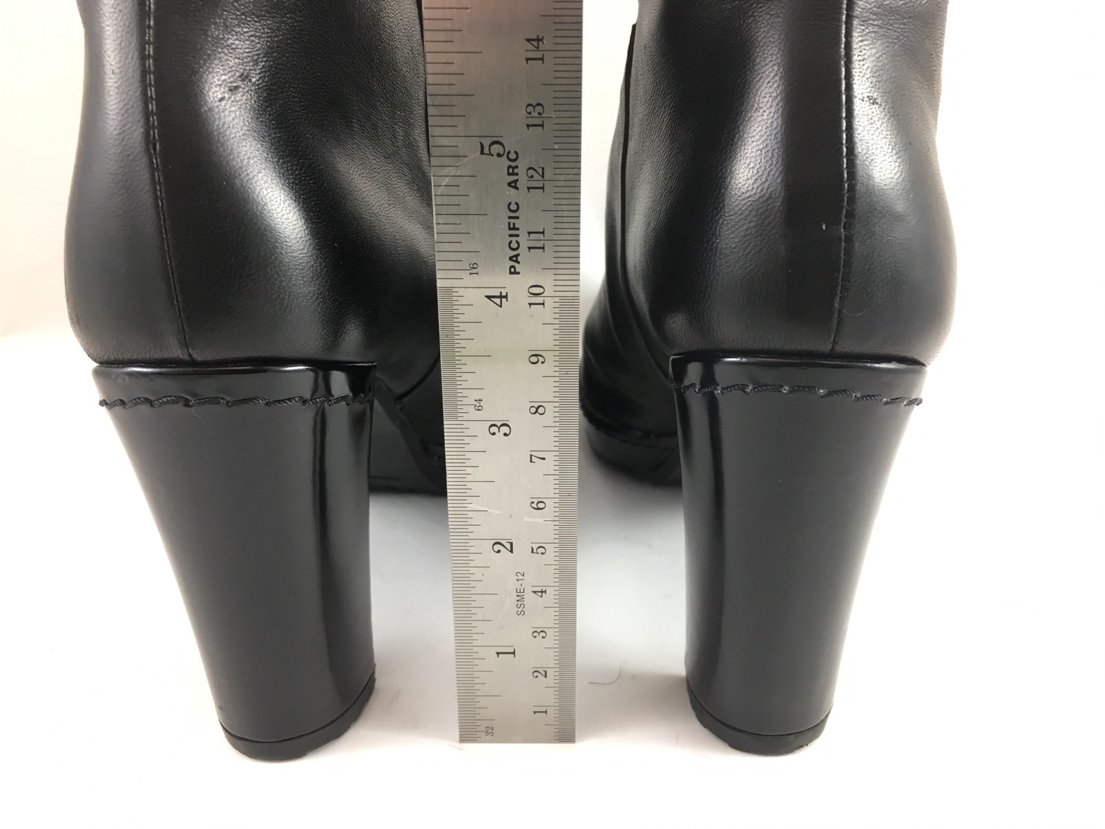 SH1 Stuart Weitzman 6.5M Black Leather Over Over Over Knee Buckle Block Heel Boots a47342 SH1 Stuart Weitzman 6.5M Black Leather Over Over Over Knee Buckle Block Heel Boots a47342