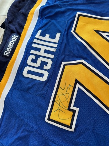 NHL 2014 St. Louis Blues TJ Oshie Game Worn Jersey SIZE 56 - Picture 9 of 18
