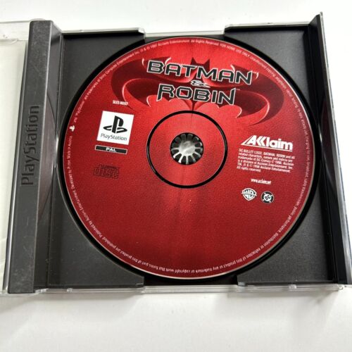 Batman & Robin - PlayStation (PS1, 1998 PAL) Complete W/ Manual CIB - Picture 3 of 4