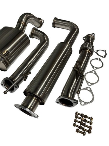 3” Stainless Steel Catback Exhaust Muffler For Honda Civic EK EK9 Hatch 76mm - Picture 8 of 14