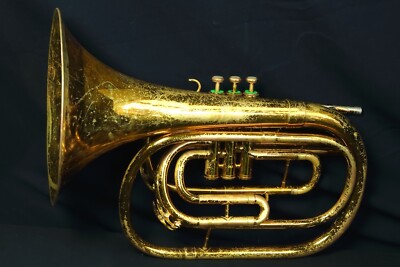 King 1122 Marching French Horn - Rough Finish, Hard Case