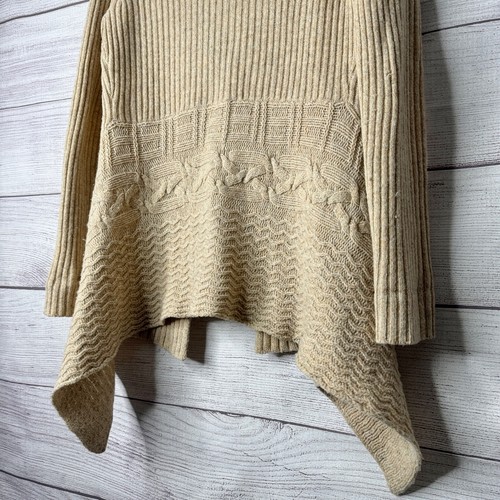 Anthropologie Birds on a Wire Woll-Cardigan Strick vorne offen Damen kleiner MANGEL - Bild 6 von 8