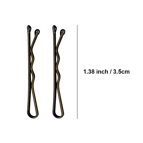Mini Bobby Pins Brown with Cute Case, 200 CT 1.38 Inch Bronze Small Hair Bobby P - Picture 4 of 7