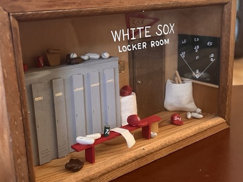 Vintage Chicago White Sox Baseball Handmade Shadow Box - Picture 7 of 11