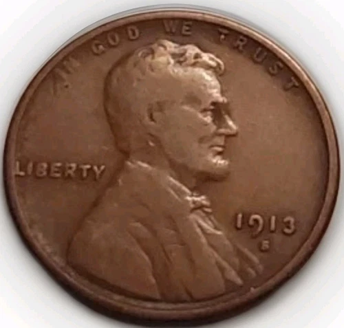 1913 S Lincoln Wheat Cent Fine Brown Coin-Nice Planchet